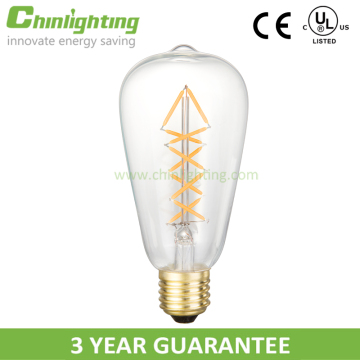 Decorative LED filament bulbs st64 6w e27 retro st64 led bulb light
