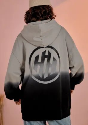 Cotton Gradual Change Crewneck Sweatshirt