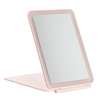 Wholesale Customized Rechargeable LED Makeup Mirror with Light and Foldable Design