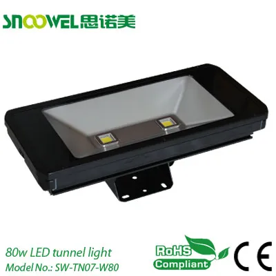 Outdoor Ip65 80w Led Tunnel Light With Ce Rohs 