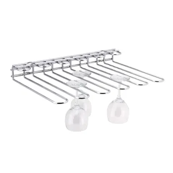 Stainless Steel Wall-Mounted Cup Rack Goblet Holder