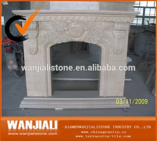 Natural Stone Modern Fireplace