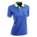 Polo chemise personnalisée manches courtes, coutures multicolores