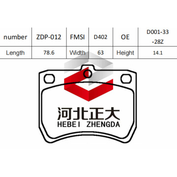 PAD Brake Yueda Kia D402