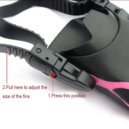 Adjustable Swimming Fins for Kids - Water Sport Equipment for Swimming Training Flippers