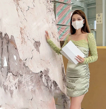 UV Marble Sheet PVC Wall Paneling - Carbon Slate Marble Board