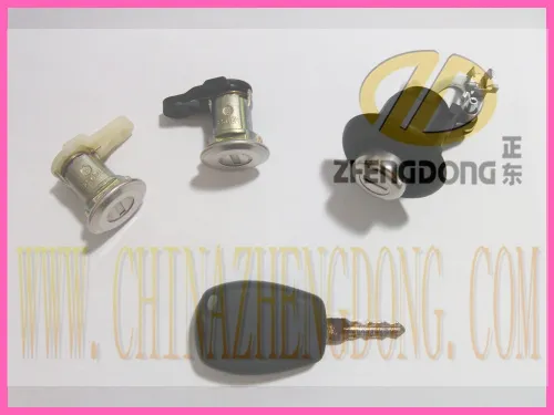 Door Lock Trunk Lock + Keys for Renault Dacia Logan Sandero