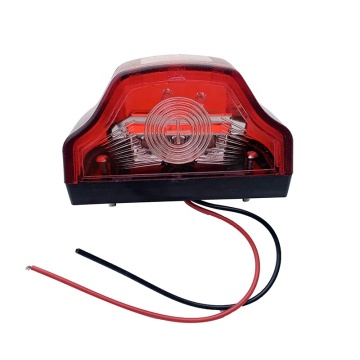 Super Bright 5 LED Car License Plate Light - Waterproof White Lamps for Trucks and Trailers (12V-24V)