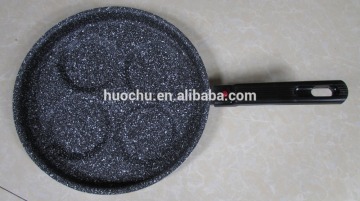 4 four holes cups egg frying pan detachable removable handle