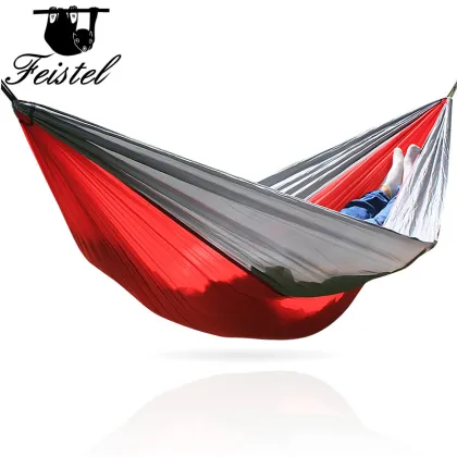 Waterproof Nylon Fabric Portable Outdoor Camping Large Ultralight Travel Hammock Hanging hammocks