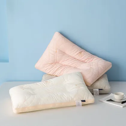 Luxury Feather Velvet Pillow Core for Neck Support