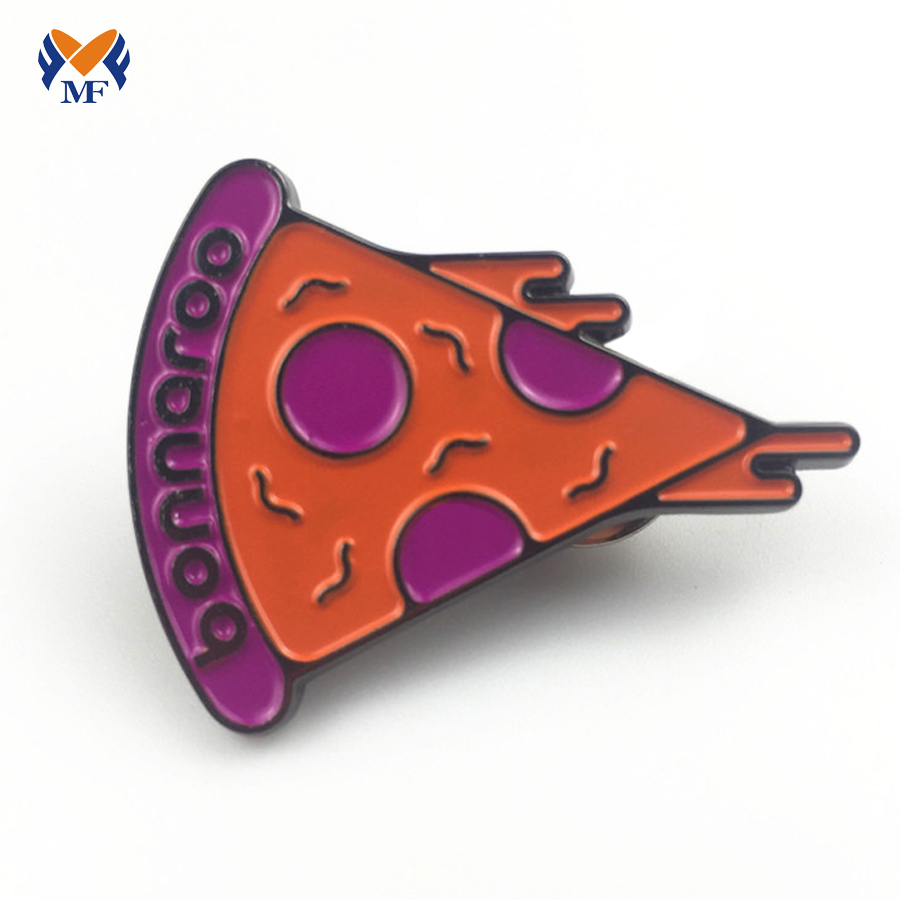 Billig pizza myk emalje lapel pin -merket