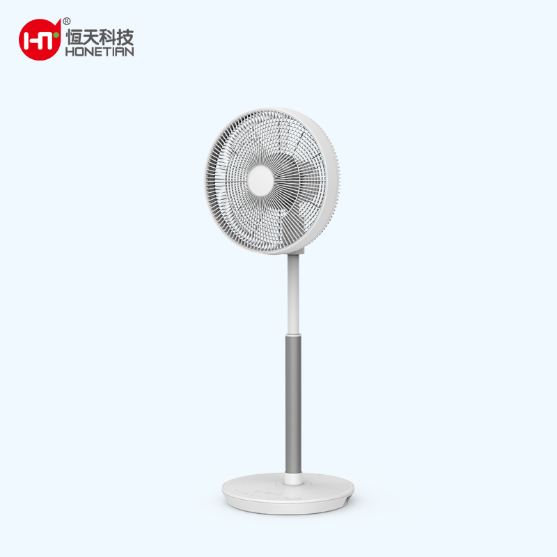HONETIAN LED display 12 speeds 4 modes 8 timer 7 blades 14 inches DC circulator custom colors indoor plastics stand fans