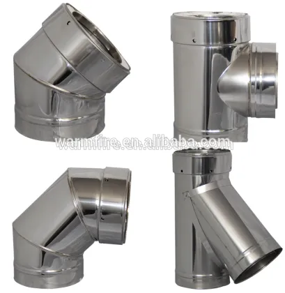 double wall insulated fule pipes fittings sets