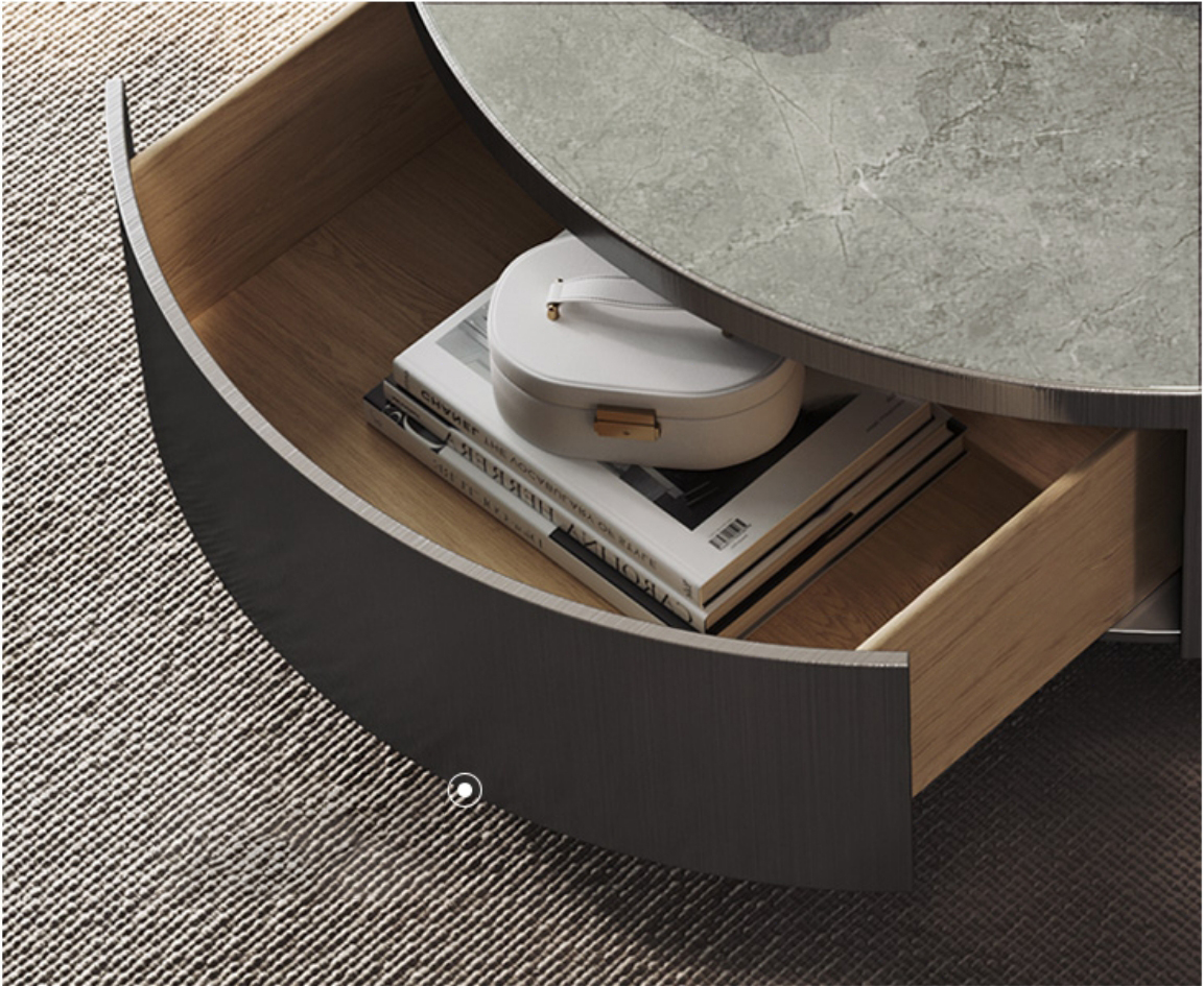 a large storage space coffee table