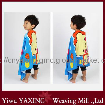 Microfiber reactieve afgedrukte kinderen badhanddoek