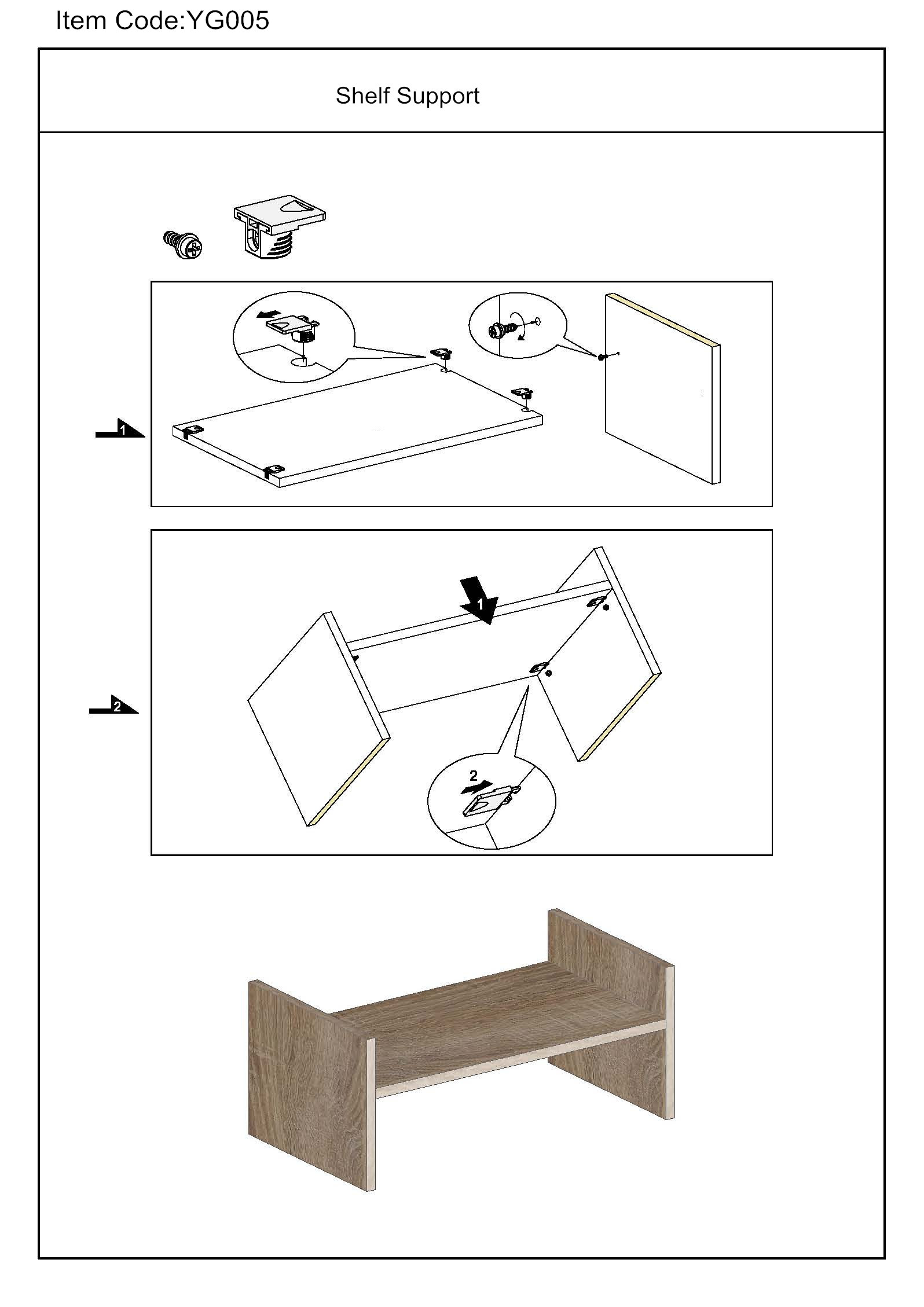 YG005 shelf support