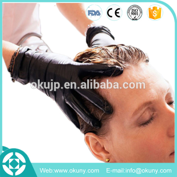 Exam disposable nitrile gloves for hair dying