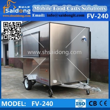 Best quality beverage kiosk vending van-food trailer price