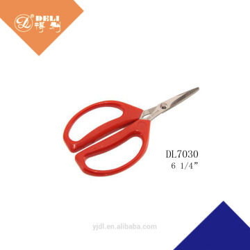 6 1/4 inch Durable red handle garden tijeras
