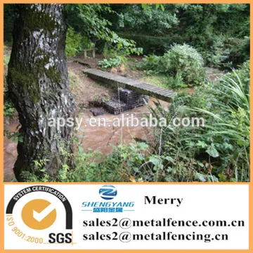 0.5mX0.5mX0.5m Galfan Gabion basket welded Gabion bridge support