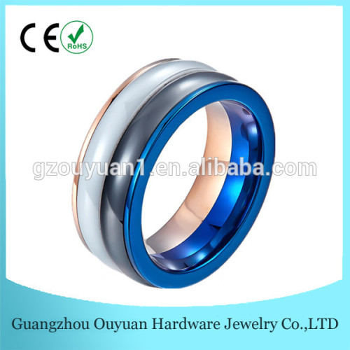 Wholesale 8MM Fashion Jewelry White Ceramic Engagement Wedding Ring