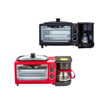 Convenient 3-in-1 Electric Oven Toaster Coffee Maker for Home Office