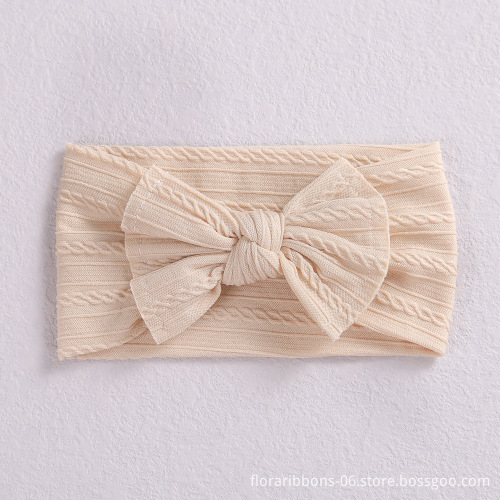 Baby Elastic Headband Jacquard Delicate Nylon Bow Children's Accessory