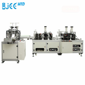 Automatic Anti-Dust Earloop KF94 Fish Mask Making Machine