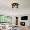4-Light Retro Vintage Metal Rustic Ceiling Lamp
