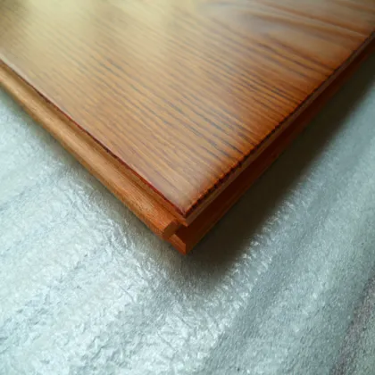 Red Protective Floor Scratches: Unfinished Hardwood Flooring Decor