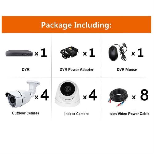 8chs 5.0MP Security Surveillance DVR System Kits
