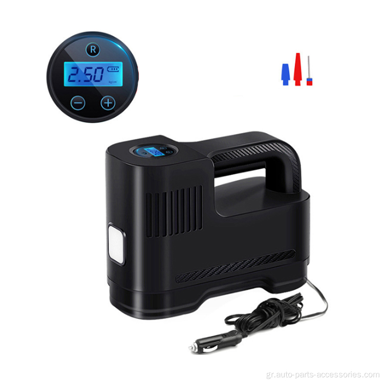 CAR Black Tire Inflator Digital Air Pump Compressor