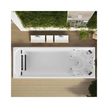 Balboa Ozone Control System Acrylic Swim Spa for Outdoor Hydro Massage & Endless Pools