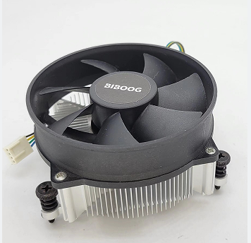 BIBOOG 12V cpu cooler with 4pin Aluminum+Copper 90mm