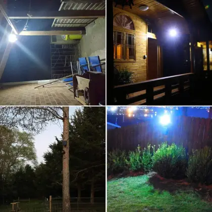 Longer Lifespan Powerful Solar-Powered LED Flood Light for Outdoors
