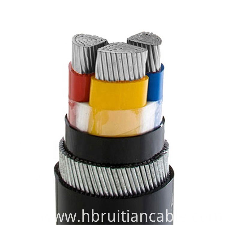 3x25sq mm Aluminum Conductor 3 Core Power Cable 50mm2 0.6/1KV