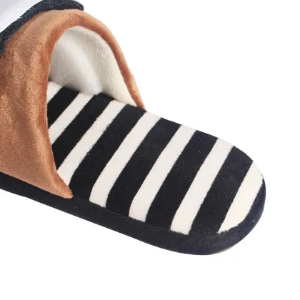 Cheap Soft Cute Panda Cartoon Character fuzzy slippers