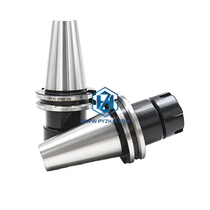 CAT40 CAT50 ER Collet Chuck CAT-ER Tool Holder" could be simplified to:

"ER Collet Chuck CAT-ER Tool Holder for CAT40 CAT50" 

However, if you want just one concise title, then:

"ER Collet Chuck CAT-ER Tool Holder" 

would be suitable.