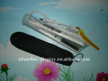 600D Zipper pvc backing bags for professional salon hair straightener