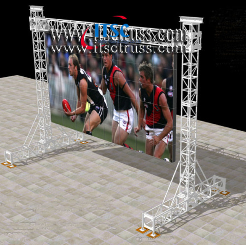 2 Tower Structure Truss for LED Screen / LED Screen Truss Stand
