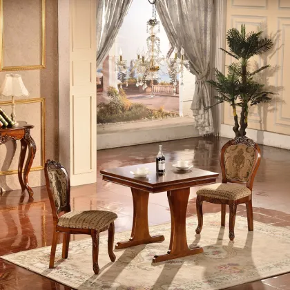 Simple dining table western style wooden dining table