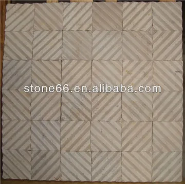 Pink Square Marble Mosaics