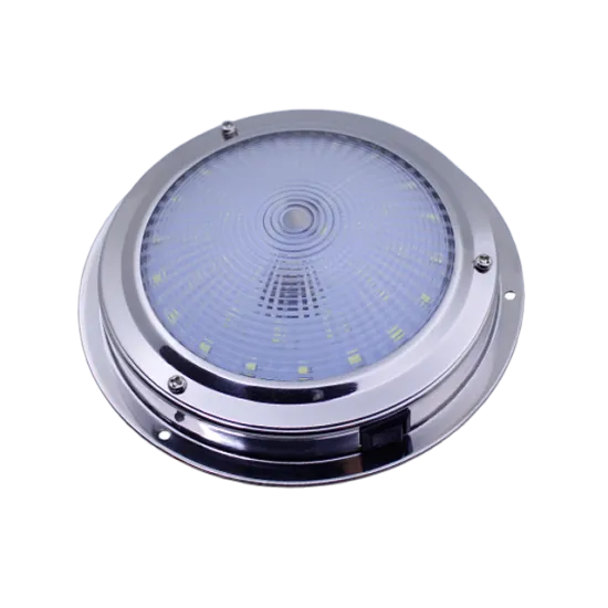12V High Quality PC 316 Stainless Steel Dome Light for Boats