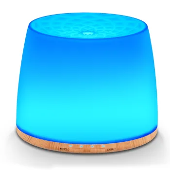 Home Office 500ml Ultrasonic Essential Oil Diffuser with 7-Color Night Light Humidifier
