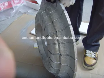 Special type Vacuum brazed diamond stone radius wheel