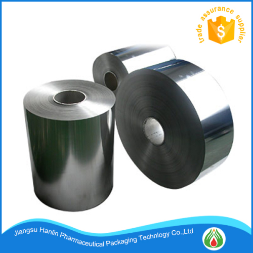 Roll type aluminum blister packaging foil of tablets and capsules