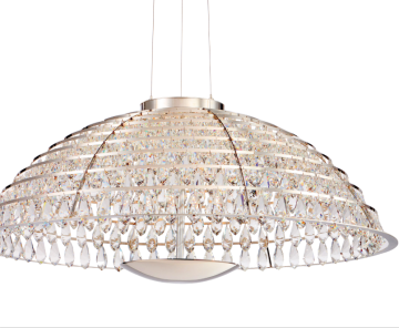 Modern Italian Light Luxury Crystal Chandelier Rectangular Restaurant Lamp