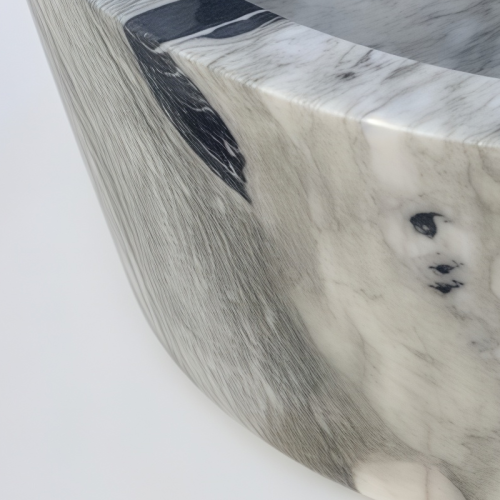 天然の灰色の大理石の浴槽