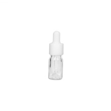 Empty clear 5ml essential oil glass dropper bottle